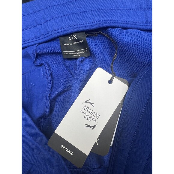 A|X ARMANI EXCHANGE Men's Colorblocked Logo-Print Fleece Drawstring Shorts XXL - Picture 5 of 8